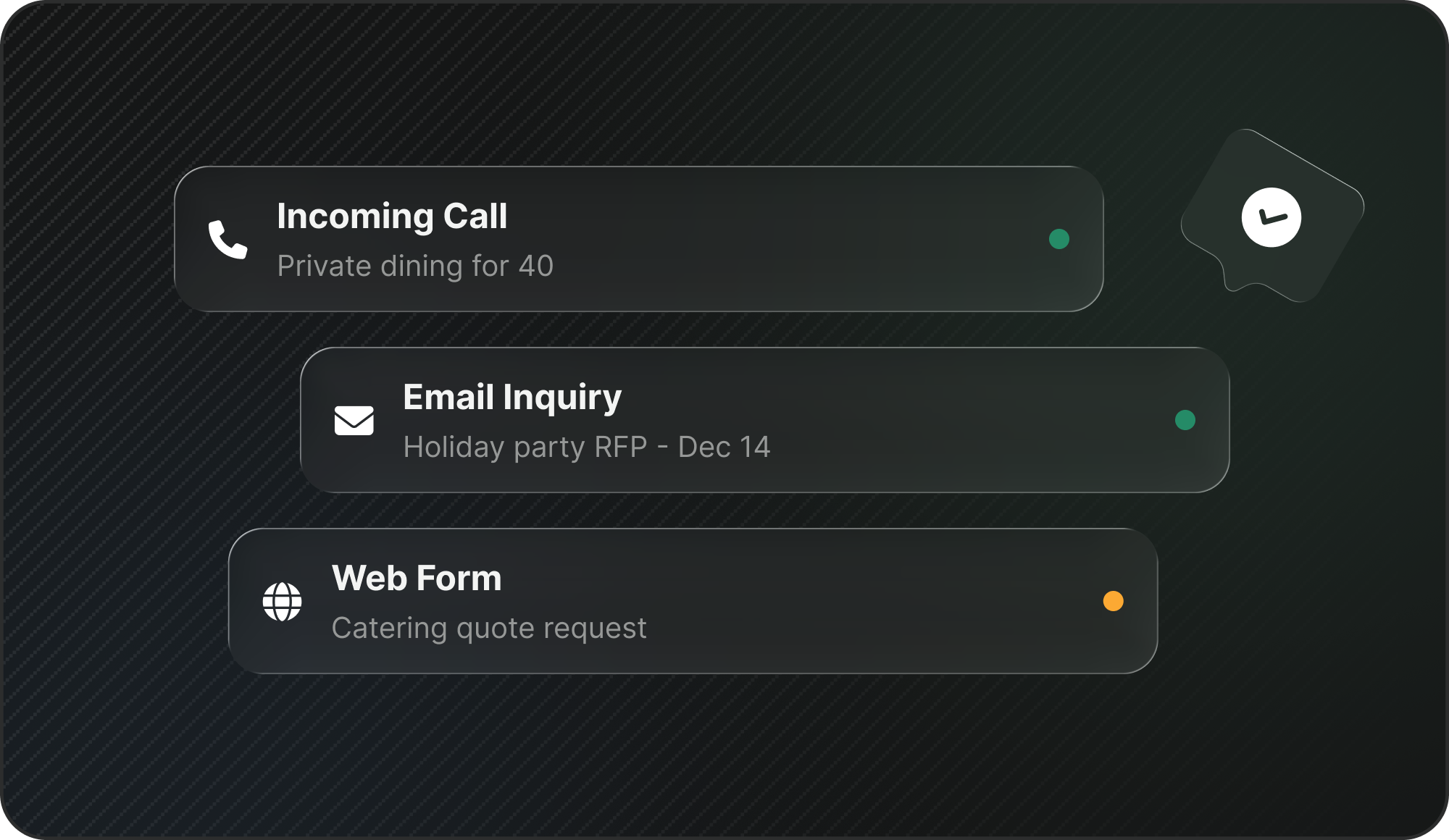 Instant Response on Every Call, Email, and Event Inquiry