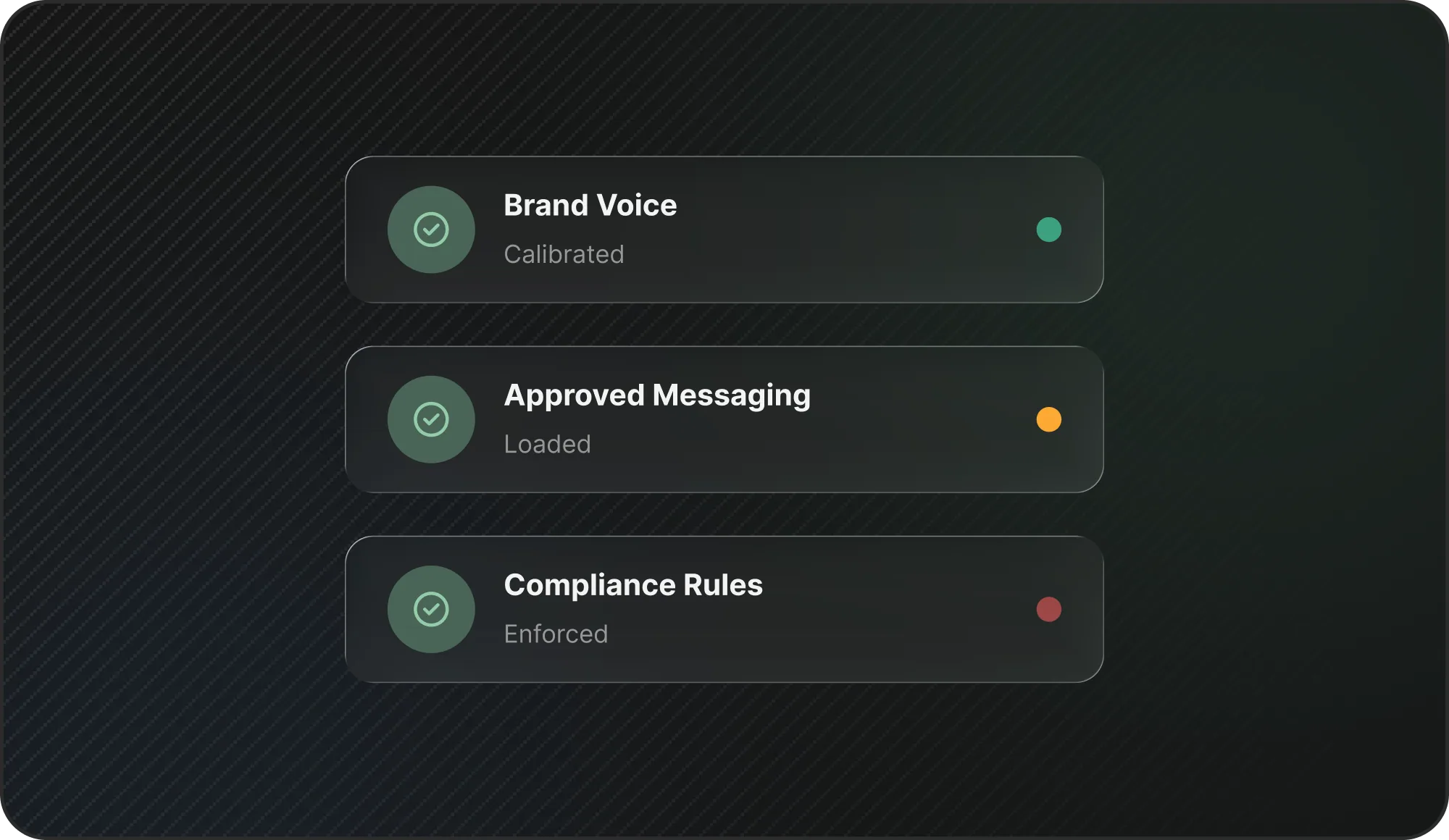Revscale onboarding view showing AI agents being trained on a brand's workflows and historical context